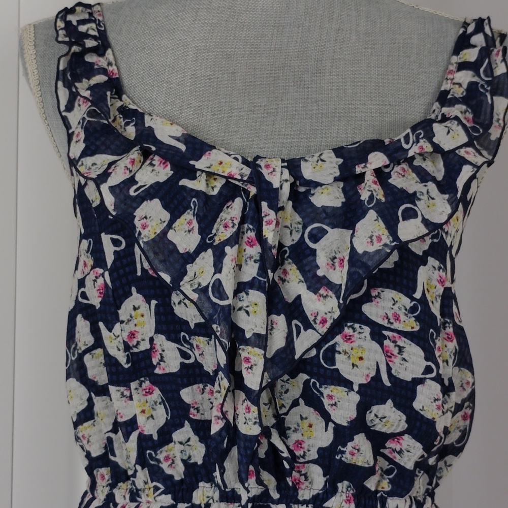 Disney Navy Floral Mini Dress - Picture 5 of 16